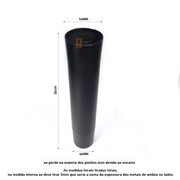 Prolongador Alongador de Pistão 26cm para Cadeira Giratória - 5