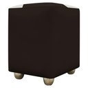 Ver imagem 5 de Puff Decorativo Quadrado Penteadeira Urban - Marrom-bege Corino