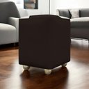 Ver imagem 1 de Puff Decorativo Quadrado Penteadeira Urban - Marrom-bege Corino
