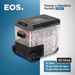 Freezer e Geladeira Duplex Portátil Eos 50 Litros Dupla Ação Quadrivolt Preto Efc55 110v/220v/12v - 3