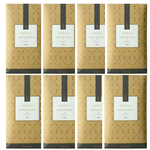 Kit 08 Sache Perfumado Vanilla 10g Via Aroma Original