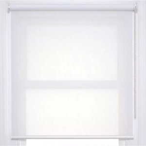 Cortina Persiana Rolô Screen Tela Solar 5% Branca 1,80 larg x 1,00 alt