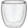 Clear Xícara Café 6x7x7cm 80ml Borosilicato Transparente Parede Dupla - 2