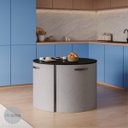 Ver imagem 3 de Conj. Compacto Sala de Jantar Pixel - Mesa Redonda C/ 4 Cadeiras Estofadas