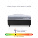Ver imagem 4 de Conjunto Box Baú Preto Durban Cinza Espuma D28 Solteiro 96x203x64 - King House