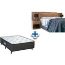Ver imagem 1 de Cama Box Casal Conjugada Molas Union Ortobom + Cabeceira Plus Atacama