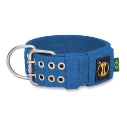 Coleira Cachorro Grande Forte Coleira Amorosso Coleira Forte (Azul Tradicional):Azul/PP - 1