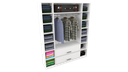 Ver imagem 1 de Armário Colmeia Cabideiro Gaveta M2 Closet Loja Roupeiro - Branco