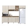 Cozinha Modulada Compacta Fidelitá Berlim 4 Peças 270cm 11 Portas 2 Gavetas com Tampo - 3