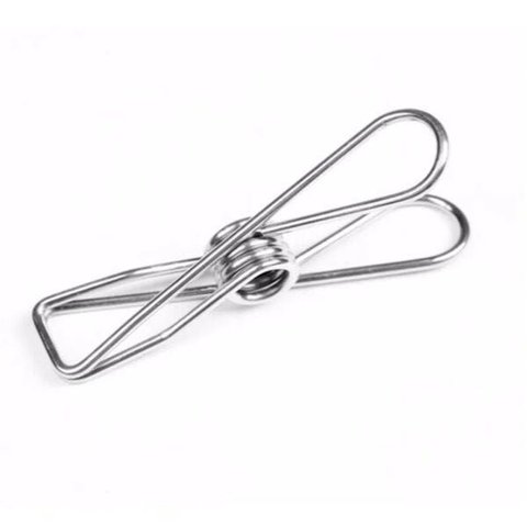 Varal Retangular Roupa Intima Prendedores Inox Apartamento Clips