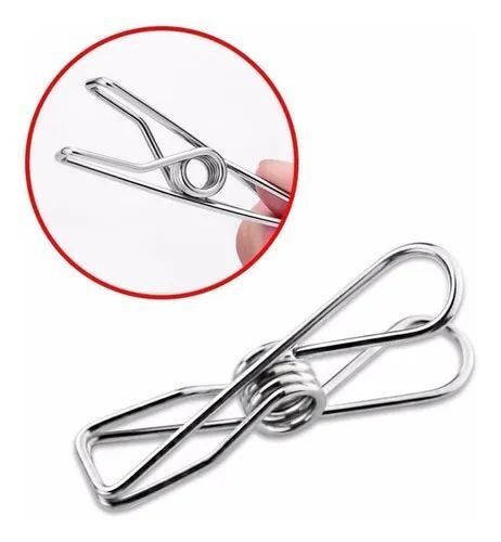 VARAL RETANGULAR ROUPA INTIMA PRENDEDORES INOX APARTAMENTO CLIPS - 8