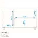 Ver imagem 5 de Nicho Organizador Balcão Infantil 3 Portas 1 Prateleira Multiuso 90cm BM225 Cor Branco - BRV Móveis