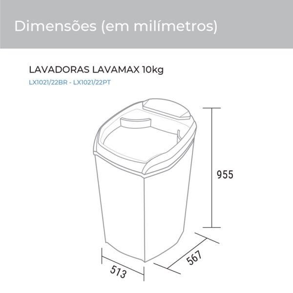Lavadora Lavamax 10 Kg Suggar - 6