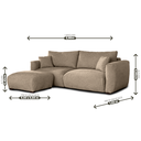 Ver imagem 2 de Sofá Heaven 6 Lugares, 2,90m com Puff e Assento Supermacio e Design Moderno | de Casa Decor