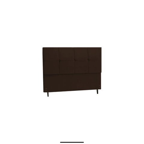 Cabeceira Casal King Jbe Moveis Paris 195cm Marrom Para Cama Box 193cm Decoração Quarto