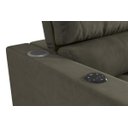 Ver imagem 2 de Sofá Reclinável Marrom Legend com Caixa de Som Bluetooth e USB Kappesberg