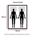 Ver imagem 2 de Cama de Casal Bella de Madeira Maciça Angelim Pedra/tauari - Cor Tabaco/branco