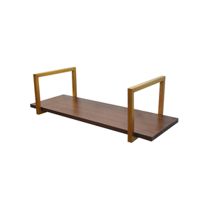 Nicho SIMPLES metalon 100X30 AMAD ESCURO/DOURADO  METALICO 01