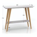 Ver imagem 3 de Buffet Aparador Monaco Tampo e Prateleira em Mdf Robusto:off White