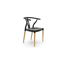 Ver imagem 3 de Kit 4 Cadeiras Jantar Decorativas Aeon Cor Preta Bering