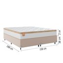 Ver imagem 5 de Cama Box Casal Queen 158x198x65cm Branco Nature