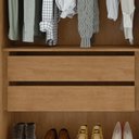 Ver imagem 6 de Guarda Roupa Solteiro 2 Portas Zeine Lopas Amêndoa