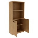 Ver imagem 3 de Armario para Escritorio 02 Portas com Chave Me4199 Amendoa Tecno Mobili