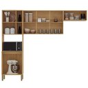 Ver imagem 3 de Cozinha Compacta Vert Plus 6 Portas 100% Mdf Freijó/preto - Kits Paraná