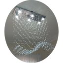 Ver imagem 3 de Lustre de Cristal Verdadeiro para Sala de Estar Retangular:1m