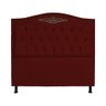 Cabeceira Casal 140cm Para Cama Box Greta Suede Bordô - DS Estofados - 1