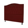 Cabeceira Casal 140cm Para Cama Box Greta Suede Bordô - DS Estofados - 2