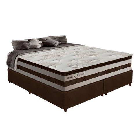 Cama Box Casal Colchão Gazin Molas Pocket Love Story 1,93m King