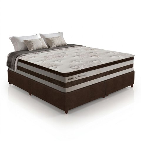 Cama Box Casal Colchão Gazin Molas Pocket Love Story 1,93m King