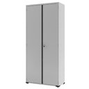 Ver imagem 1 de Armário De Aço Com 2 Portas E 4 Prateleiras Ap402sl Cinza Cristal - Pandin