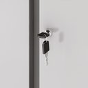 Ver imagem 5 de Armário De Aço Com 2 Portas E 4 Prateleiras Ap402sl Cinza Cristal - Pandin