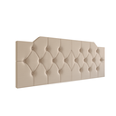 Ver imagem 3 de Cabeceira Painel Solteiro Estofada Capitonê 90cm Cama Box Fixação na Parede Capela:Areia