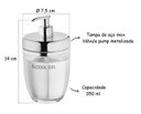 Ver imagem 2 de Dispenser Alcool Gel - 250ml - 1 Unidade