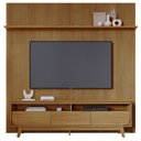 Ver imagem 1 de Painel e Bancada Tv 75 Pol 245x238 Cm Luna Cumaru Madetec