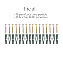 Ver imagem 6 de 8 Suportes de Parede Adega Vertical para Garrafa de Vinho Aço Resistente Estilo Moderno Branco