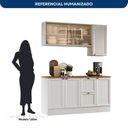 Ver imagem 4 de Cozinha Completa Modulada Americana Aérea com Vidro Reflecta 4 Peças Yescasa