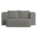 Ver imagem 5 de Sofá Cama Puff Modular Dobrável 1,90m Duo Boucle - Balaqui Cor:cinza Claro