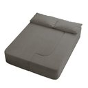 Ver imagem 7 de Sofá Cama Puff Modular Dobrável 1,90m Duo Boucle - Balaqui Cor:cinza Claro