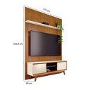 Ver imagem 5 de Estante Home Theater Milo + Estoril 2 Portas 2 Prateleiras MDP e MDF 179cm Off White Madetec