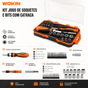 Ver imagem 3 de Conjunto de Bits e Soquetes 42 Peças Montagem Manutenção - Wokin