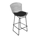 Ver imagem 4 de Kit 2 Banquetas Bertoia Preta D60 com Assento Preto Cor Preto