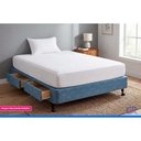 Ver imagem 7 de Cama Base c/Aux 4 Gavs Queen Castor Poli Blue 158x198x27