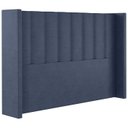 Ver imagem 1 de Cabeceira Casal 138 cm Barcell Veludo Azul Soon