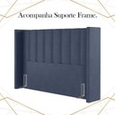 Ver imagem 5 de Cabeceira Casal 138 cm Barcell Veludo Azul Soon