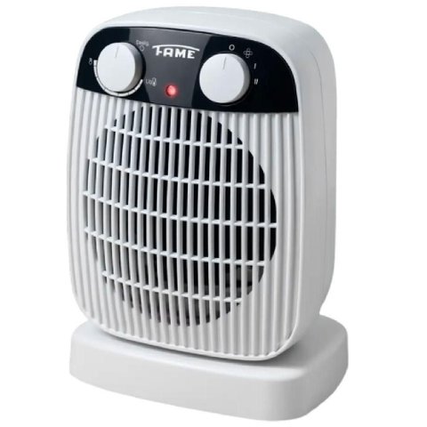 Aquecedor Elétrico Portátil Oscilante 1500W Branco Fame Brasil 110V
