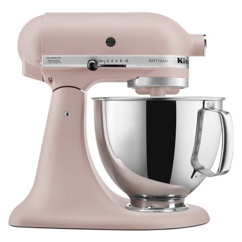Kitchenaid Artisan Mixer 5qt com Escudo, 10 Velocidades Rosa